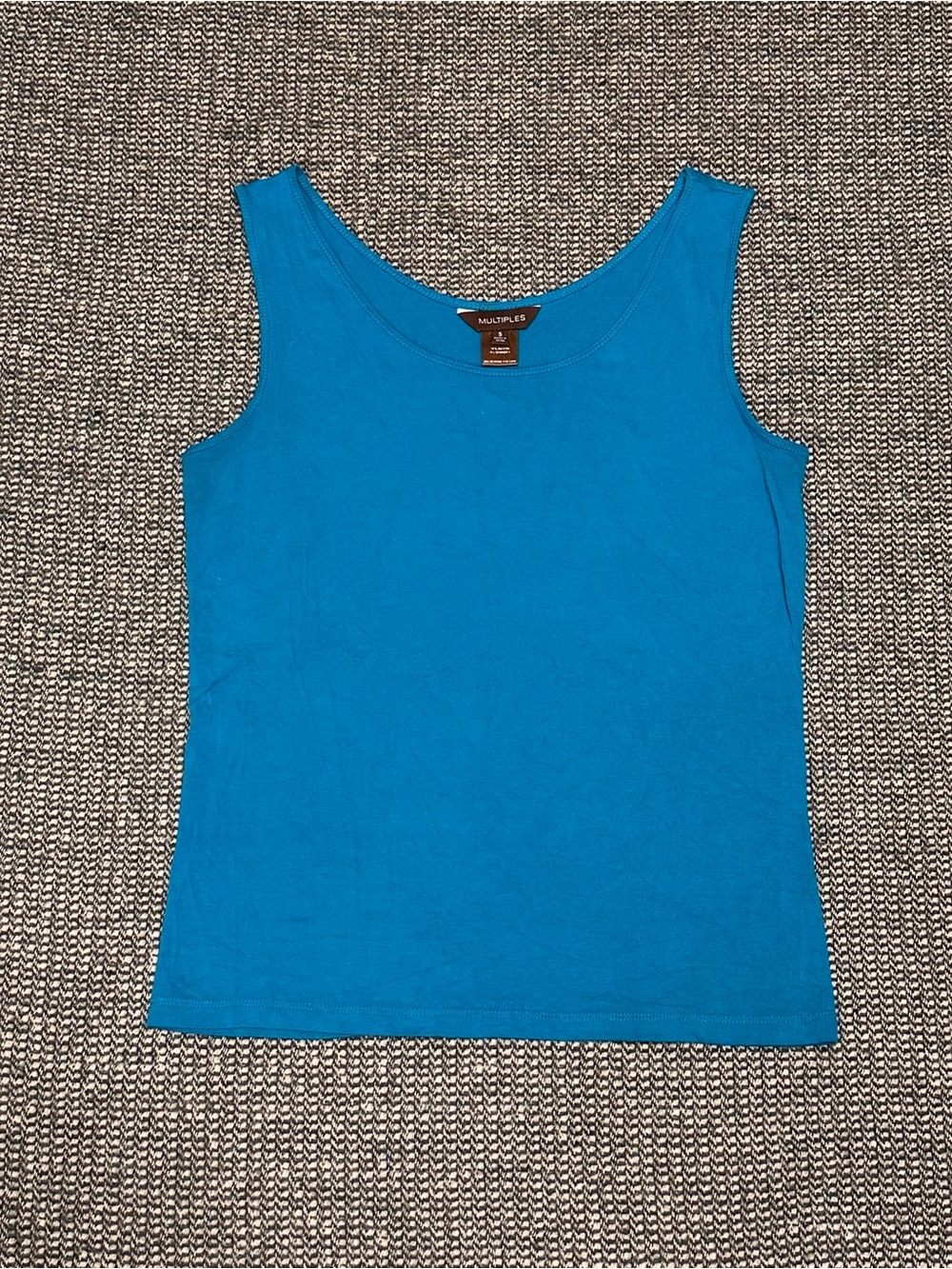 Multiples Bright Blue Scoop Neck Tank